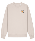 Bournemouth Pier Embroidered Light Sweatshirt in Eco-Heather – front view, embroidered left-chest logo | Local Apparel, Bournemouth