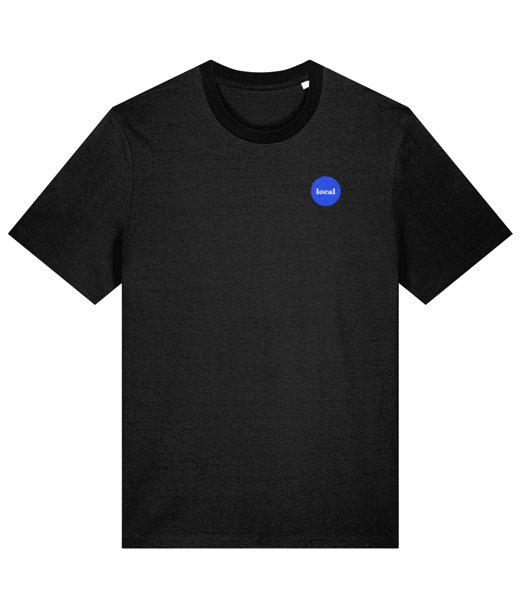 Bournemouth Pier Unisex Regular Fit T-Shirt in Black – front view | Local Apparel, Bournemouth
