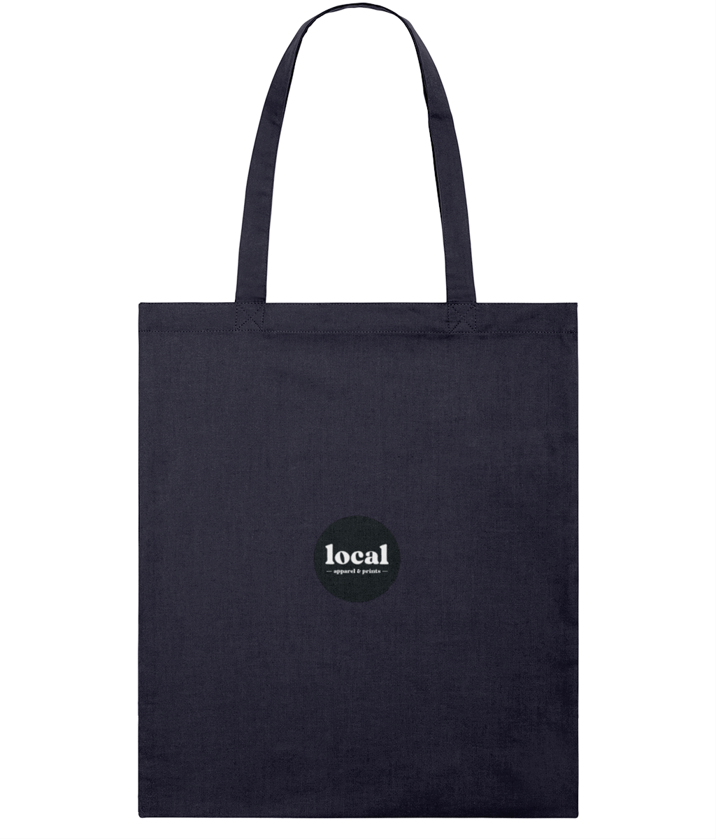 Local Organic Cotton Tote Bag in French Navy – back view | Local Apparel, Bournemouth